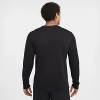Nike мужские Dri-FIT Long-Sleeve Fitness футболка цвет черный