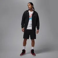 Nike Jordan Brooklyn Fleece мужские Full-Zip Толстовка с капюшоном цвет черный
