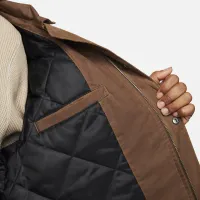 Nike Life чоловічі Waxed Canvas Work Куртка колір коричневий