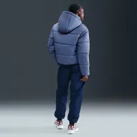 Nike Sportswear Classic Puffer женская Therma-FIT Loose Hooded Куртка синий