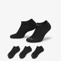 Nike Everyday Plus Cushion тренировочные No-Show носки (3 пары) цвет черный