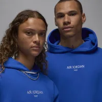 Nike Air Jordan Wordmark мужские Fleece Pullover Толстовка с капюшоном синий