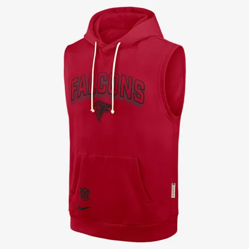 Atlanta Falcons Sideline чоловічі Nike Dri-FIT NFL Sleeveless Pullover Толстовка з капюшоном колір червоний