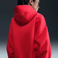 Nike Sportswear Phoenix Fleece женская Over-оверсайз Pullover Толстовка с капюшоном цвет красный