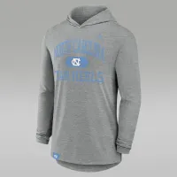 North Carolina Tar Heels Blitz мужские Nike Dri-FIT College Long-Sleeve Hooded футболка цвет серый