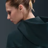 Nike Sportswear Tech Fleece Windrunner женская Full-Zip Толстовка с капюшоном цвет зеленый