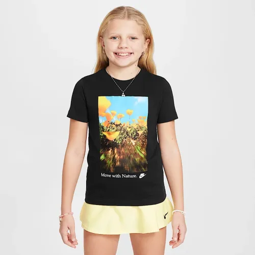 Nike Sportswear Big дитячі футболка колір чорний
