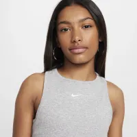 Nike Sportswear Girls' Ribbed Tank Top цвет серый