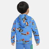Nike Sportswear Toddler Printed Толстовка с капюшоном синий