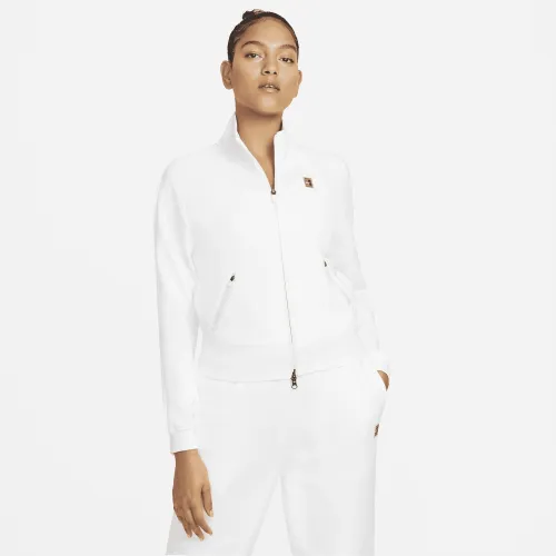 NikeCourt женская Full-Zip Tennis Куртка цвет белый