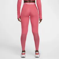 Nike Pro женская Mid-Rise Mesh-Paneled лосины Pink