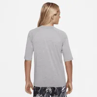 Nike Heather Big детские (для мальчиков) Half Sleeve Hydroguard цвет серый