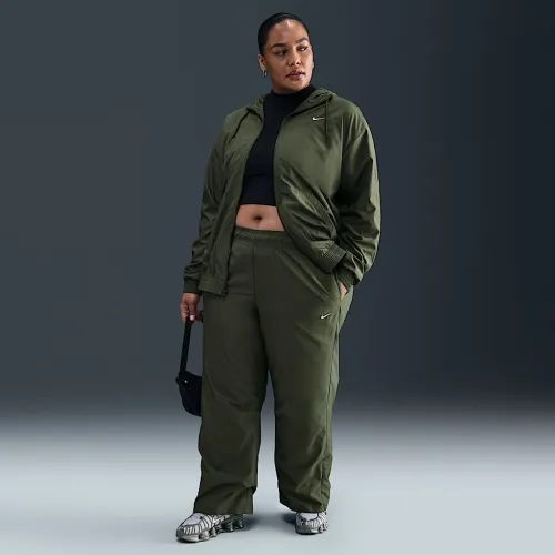 Nike Sportswear Classic женская Mid-Rise Open-Hem Pants (большие размеры) цвет зеленый