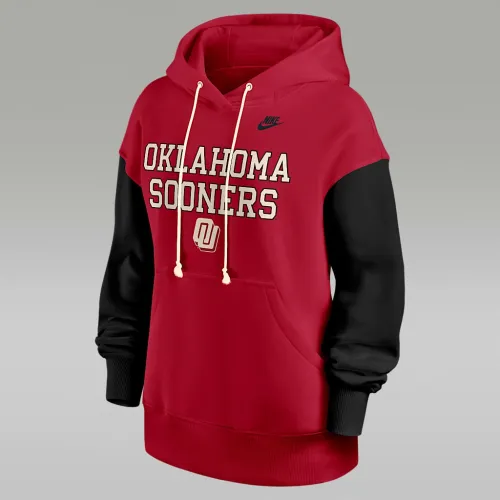 Oklahoma Legacy Phoenix женская Nike College Pullover Толстовка с капюшоном цвет красный