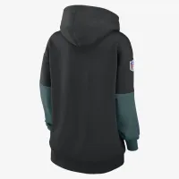 Philadelphia Eagles Sideline Essential жіноча Nike NFL Pullover Толстовка з капюшоном колір чорний