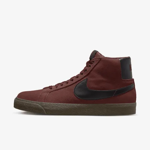 Nike SB Zoom Blazer Mid Skate Кросівки колір коричневий