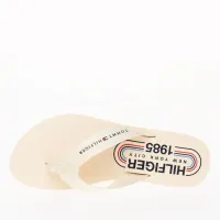 Japonki Tommy Hilfiger Global Stripes Flat Beach Sandal FW0FW07856-AEF - Бежевый