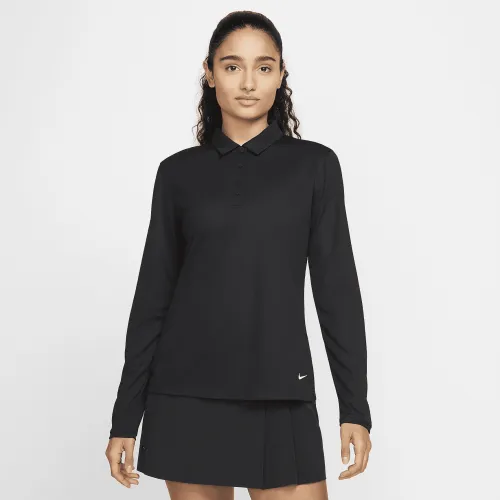 Nike Dri-FIT Victory жіноча Long-Sleeve для гольфу Polo колір чорний