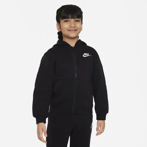Nike Sportswear Club Fleece Little дитячі Full-Zip Толстовка з капюшоном колір чорний