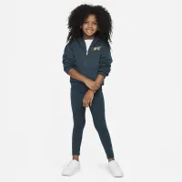 Nike Shine Full-Zip and лосины набор Little Kids 2-Piece Толстовка с капюшоном набор цвет зеленый