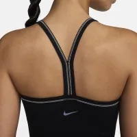 Nike One Fitted жіноча Dri-FIT Cropped Tank Top колір чорний