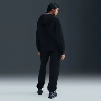 Nike Sportswear Phoenix Fleece женская Loose Jacquard Pullover Толстовка с капюшоном цвет черный