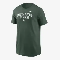 Michigan State Big детские (для мальчиков) Nike College футболка цвет зеленый