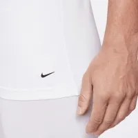 Nike Dri-FIT Essential хлопковыеStretch мужские Slim Fit Crew Neck Undershirt (2 пары) цвет белый