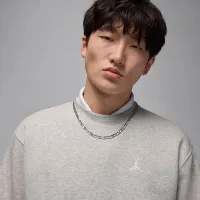 Nike Jordan Brooklyn Fleece чоловічі Crew-Neck світшот колір сірий