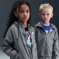 Nike Little дитячі Paneled Windbreaker колір сірий