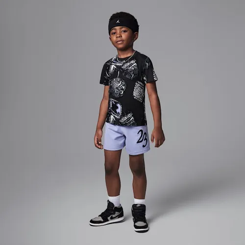 Nike Jordan Little детские MVP Ring 2-Piece шорты набор цвет фиолетовый