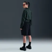 Nike Tech жіноча Fleece Crew колір зелений
