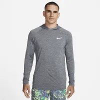 Nike чоловічі Long-Sleeve Hooded Hydroguard Swim Shirt колір чорний