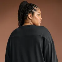 NikeSKIMS Airy жіноча оверсайз V-Neck футболка колір чорний