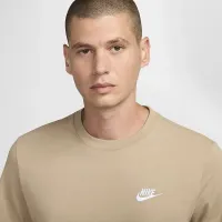 Nike Sportswear Club мужские футболка цвет коричневый