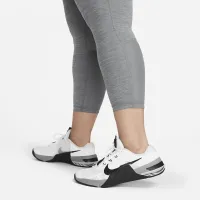 Nike Pro жіноча Mid-Rise Crop лосіни (великі розміри) колір сірий