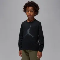 Nike Jordan Little детские Jumpman Drip Long Sleeve футболка цвет черный
