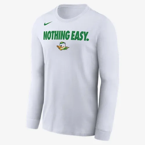 Oregon чоловічі Nike College Long-Sleeve футболка колір білий