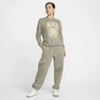 Nike Sportswear Club Fleece жіноча Crew-Neck світшот колір зелений