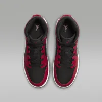 Nike Air Jordan 1 Mid Big детские Кроссовки цвет черный