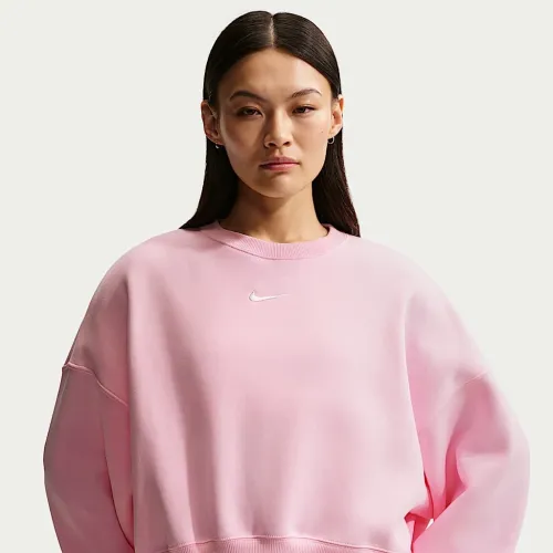 Nike Sportswear Phoenix Fleece женская Over-оверсайз Crew-Neck свитшот Pink