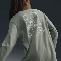 Nike жіноча Long-Sleeve Graphic баскетбольні футболка колір зелений