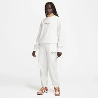 Nike Sportswear Phoenix Fleece женская оверсайз С высокой Талией Pants цвет белый