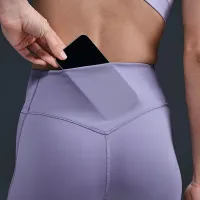 Nike Universa женская Medium-Support С высокой Талией 7/8 лосины с карманамицвет фиолетовый