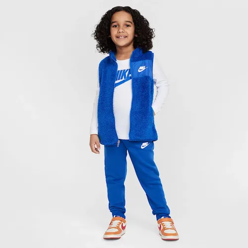 Nike Club Little дитячі Long Sleeve футболка, Vest, and Pants комплект блакитний