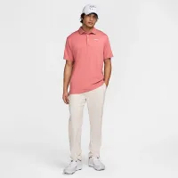 Nike Tour чоловічі Dri-FIT Heatheколір червоний для гольфу Polo колір червоний