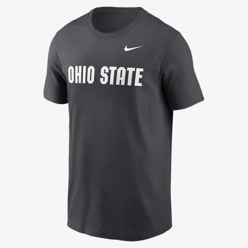 Ohio State Buckeyes Primetime Wordmark мужские Nike College футболка цвет серый