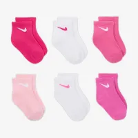 Nike Swoosh Baby/Toddler Ankle шкарпетки (6 пар) Pink