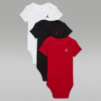 Nike Jordan Everyday Essentials Baby (0-9M) Bodysuits (3 пары) цвет красный