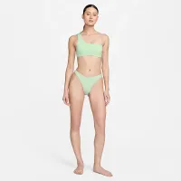 Nike Swim Essential женская Asymmetrical Bikini Top цвет зеленый